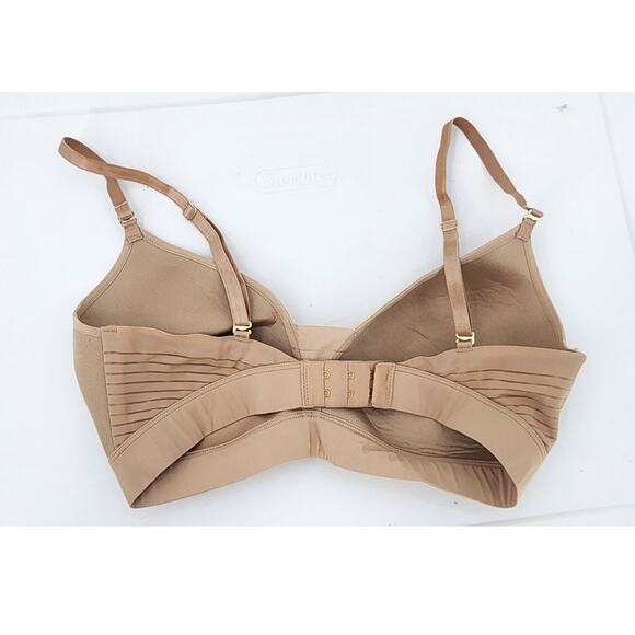 New NWOT ThirdLove 24/7 Nude‎ Seamless Stripe Wireless Bra 34C 1/2 - Picture 4 of 7